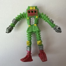 Robot Zone Green Bendy Figure Arco Industries Vintage Collectable 1984