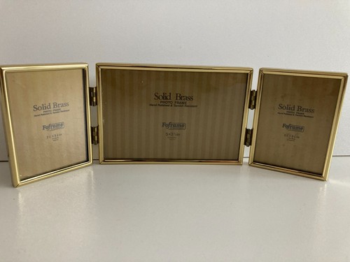 Vintage solid brass - brass, triple