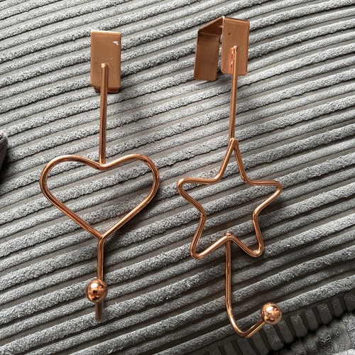 Metal hooks over - hooks, over-the-door