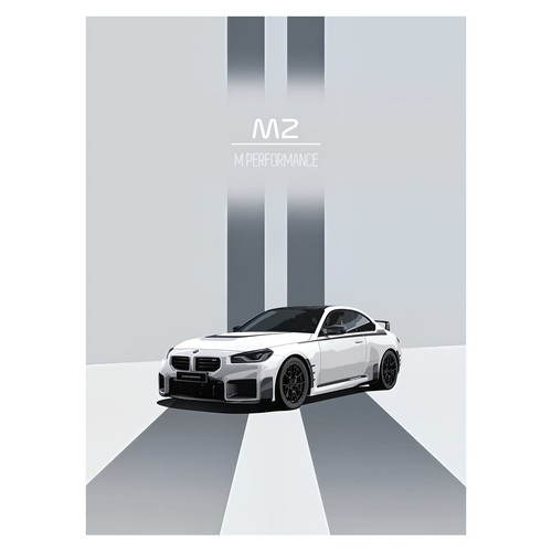 White sports car - white,