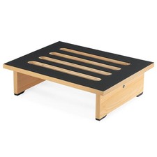 Wooden Step Stool Non-Slip Rubber Stepping Bed Steps Indoor and Outdoor