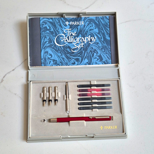 Parker calligraphy set boxed - calligraphy,