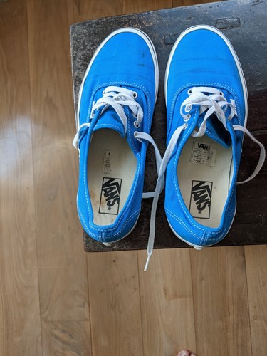 Vans plimsolls light blue - vans,