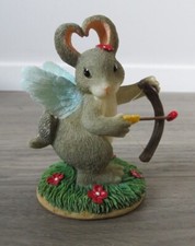 CHARMING TAILS BY FITZ FLOYD I'M YOUR LOVE BUNNY CUPID ORNAMENT 31000 VALENTINES