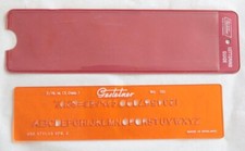 Gestetner Lettering Guide 101 3/16 in. (5.0MM) Use Stylus SPB. 2