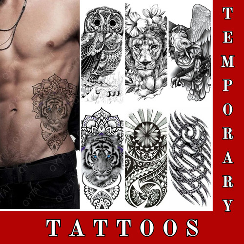 Fake tattoo black - fake,