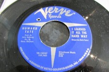 Howard Tate - I Learned it All The Hard Way / Part Time Love 7 Inch Record