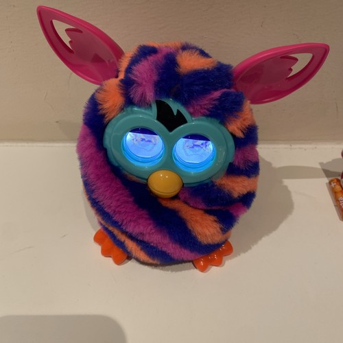 Furby boom pink orange - furby, blue