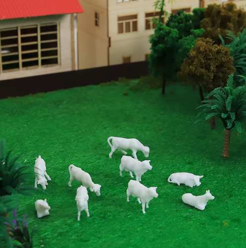 Model railway cows - model,