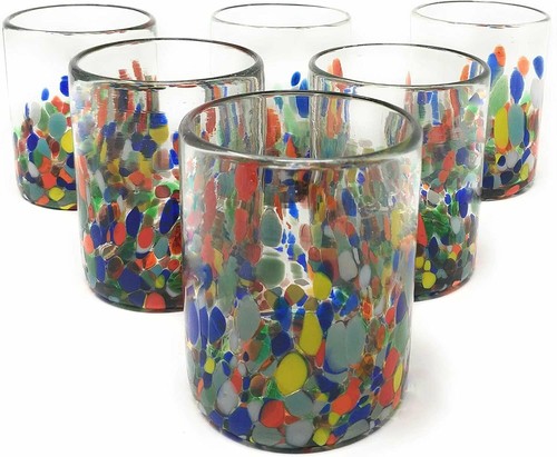 Hand blown mexican drinking - mexican,