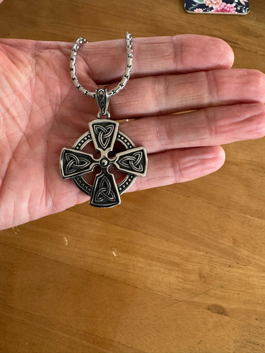 Celtic cross pendant with - celtic,
