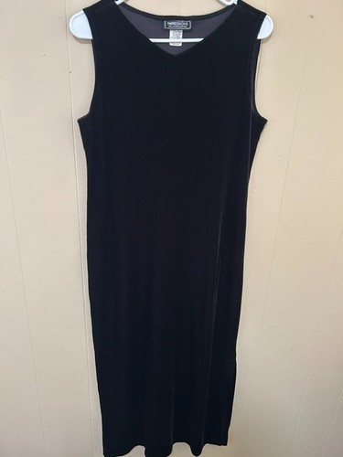 Impressions black velvet - velvet, maxi