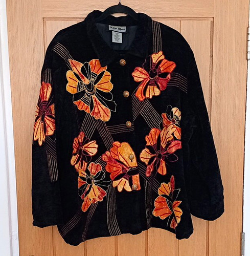 Indigo moon black velvet - black,