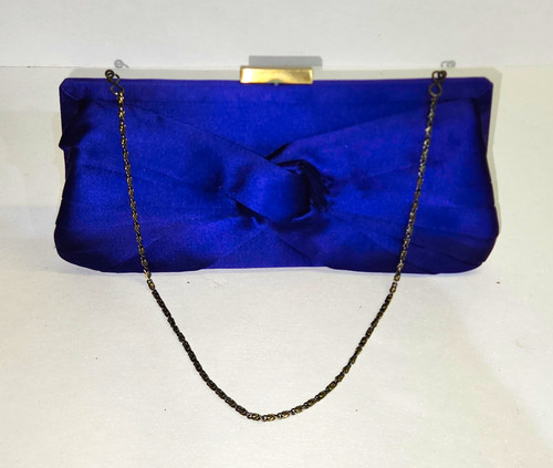 Dune purple satin clutch - satin, bag