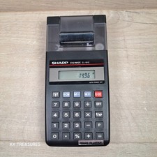 Sharp Elsi Mate EL-1610 Electronic Printing Calculator Black Vintage Prop