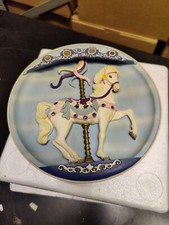 Rhodes Studio Sweet Stander Musical Carousel Wall Hanging Decorative Plate