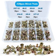 320PCs SAE Rivet Nut Kit For