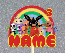 Bing Bunny Cake Topper personalised name age boys girls