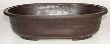 "Brown Mica Bonsai Pot -