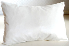 2 x covers 12" X 16", 12" x 18" OFF WHITE SHIMMERING VELVET OBLONG CUSHION COVER