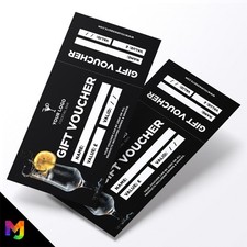 Custom Printed Gift Vouchers | Perforated | Cocktail Bar Restaurant Drinks Pub 2