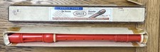 Vintage red plastic recorder - vintage,