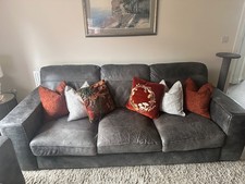 leather 3 piece suite used