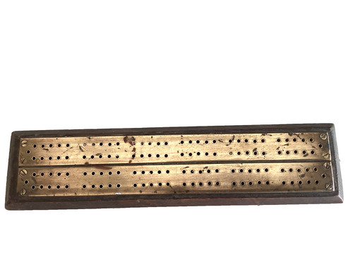 Vintage brass and wood - and,