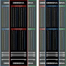 Designa Darts Mat Checkouts Heavy Duty Carpet Non Slip Back Mats Slim / Wide