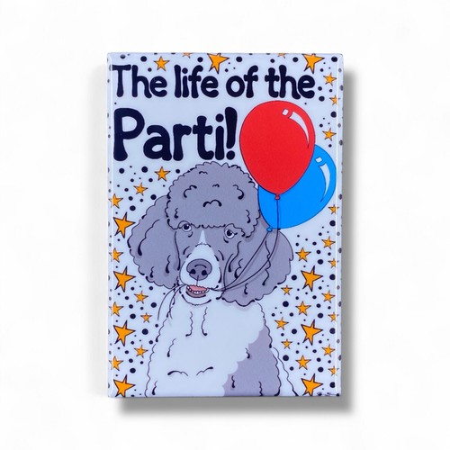 Gray parti poodle - gray,