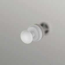 Radiator Hook Hanger Ring Chrome & White Magnetic Heavyweight Towel Rails