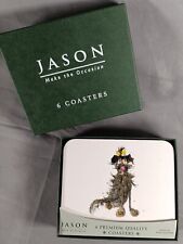 Jason Set Of 6 Coasters Brand New 9x11cm 3.5x4.5" Mucky Pups D2207