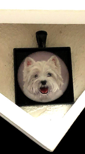 Westie dog pendant - westie, pendant-west