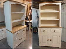 HAMPSHIRE PAINTED 2 DOOR OPEN TOP DISPLAY DRESSER- BESPOKE SIZES & COLOURS AVAIL