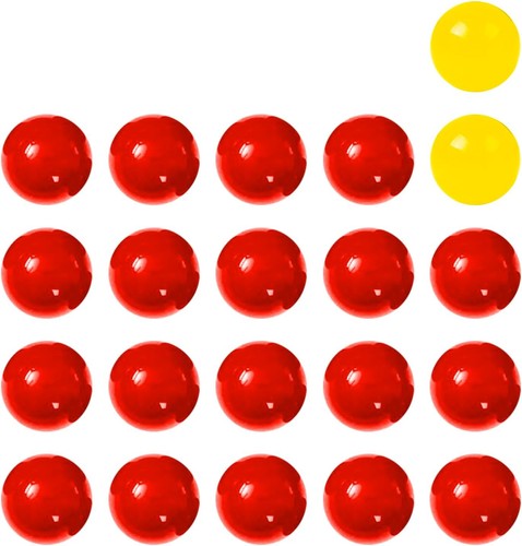 Plastic game balls 21 pcs - balls,