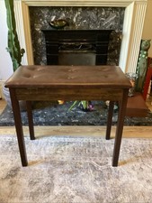 Piano bench leather topped - piano,