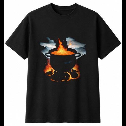 Double exposure cauldron with - cauldron,