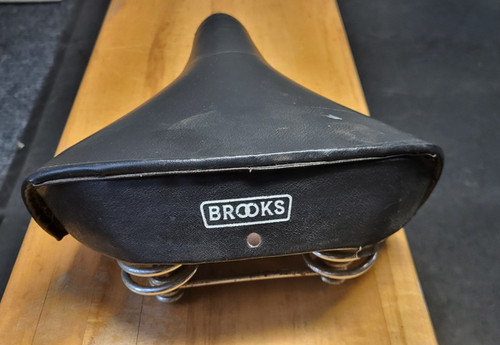 Vintage leather brooks bike - brooks,