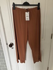Zara rust palazzo pants - zara,