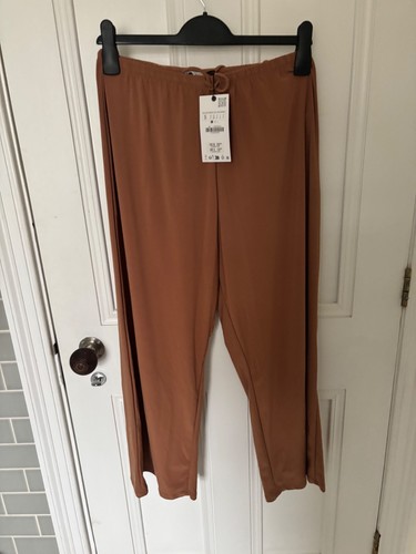Zara rust palazzo - rust, pants