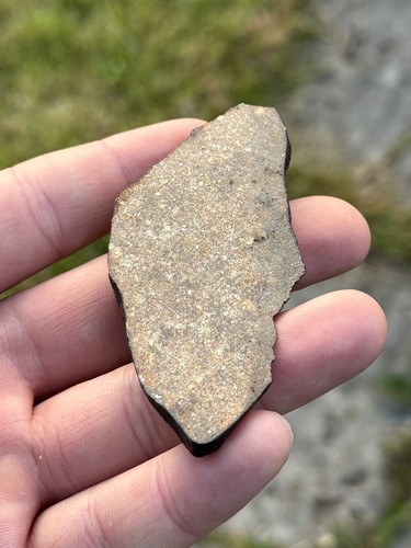 Meteorite fusion crust 42g - meteorite,