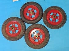 4 X Meccano #142a DUNLOP tyre