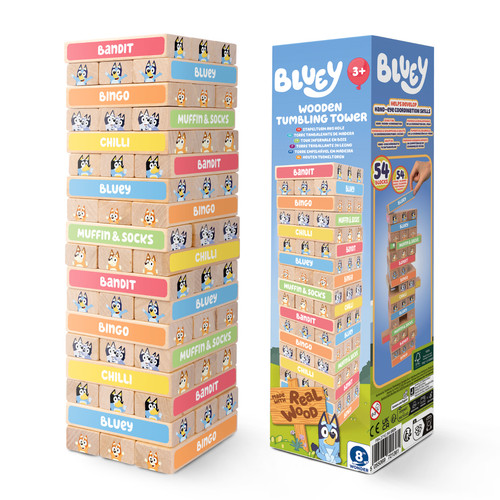 Bluey tumbling tower game - tower,