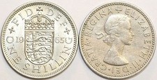 1953 to 1966 Elizabeth II Cupro-Nickel English Shilling Choice of Date / Year