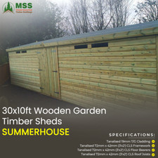 30X10FT WOODEN GARDEN TIMBER