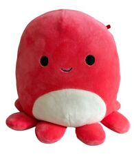 Squishmallows Octopus Red Veronica Soft Plush Toy Kellytoy Sea Creature 8”