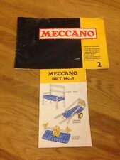 Vintage Meccano book of Models 2 and Set No.1 Instructions