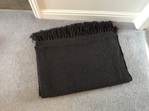 Next knitted throw charcoal - knitted,