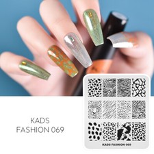 Nail Stamping Plates Animal Leopard Print Stamp Template Nail Art Image Plate