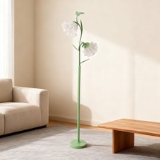 Elegant Green Floral Floor